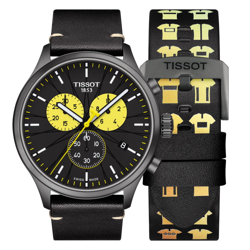 Shop Authentic Tissot Chrono XL Tour De France Special Edition Black Dial Black Leather Strap Watch for Men - T116.617.36.051.11 - Luxxuri