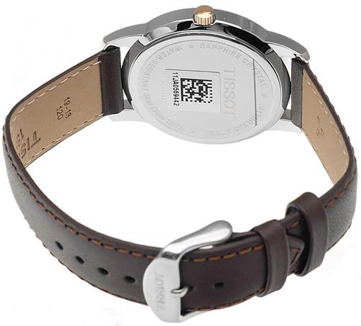 Shop Authentic Tissot T Classic Dream White Dial Brown Leather Strap Watch for Men - T033.410.26.011.01 - Luxxuri