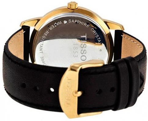 Shop Authentic Tissot T Classic Dream Black Dial Black Leather Strap Watch for Men - T033.410.36.051.01 - Luxxuri