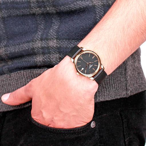 Shop Authentic Tissot T Classic Dream Black Dial Black Leather Strap Watch for Men - T033.410.36.051.01 - Luxxuri