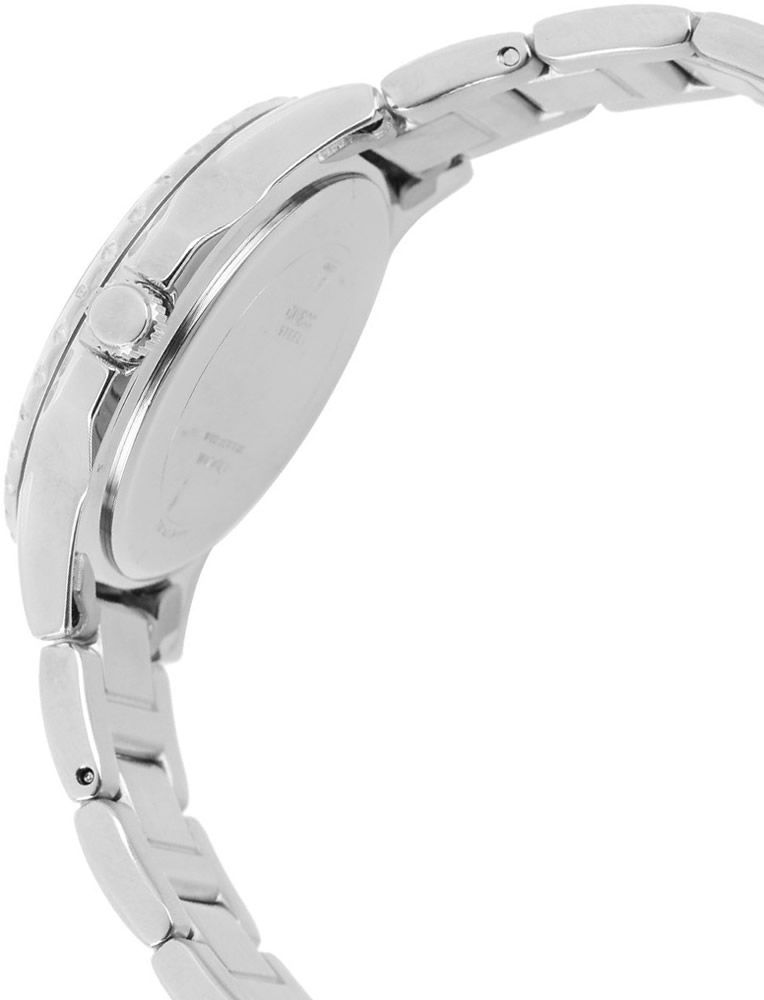 Shop Authentic Guess Sassy Multifunction Quartz Silver Dial Silver Steel Strap Watch For Women - W0705L1 - Luxxuri