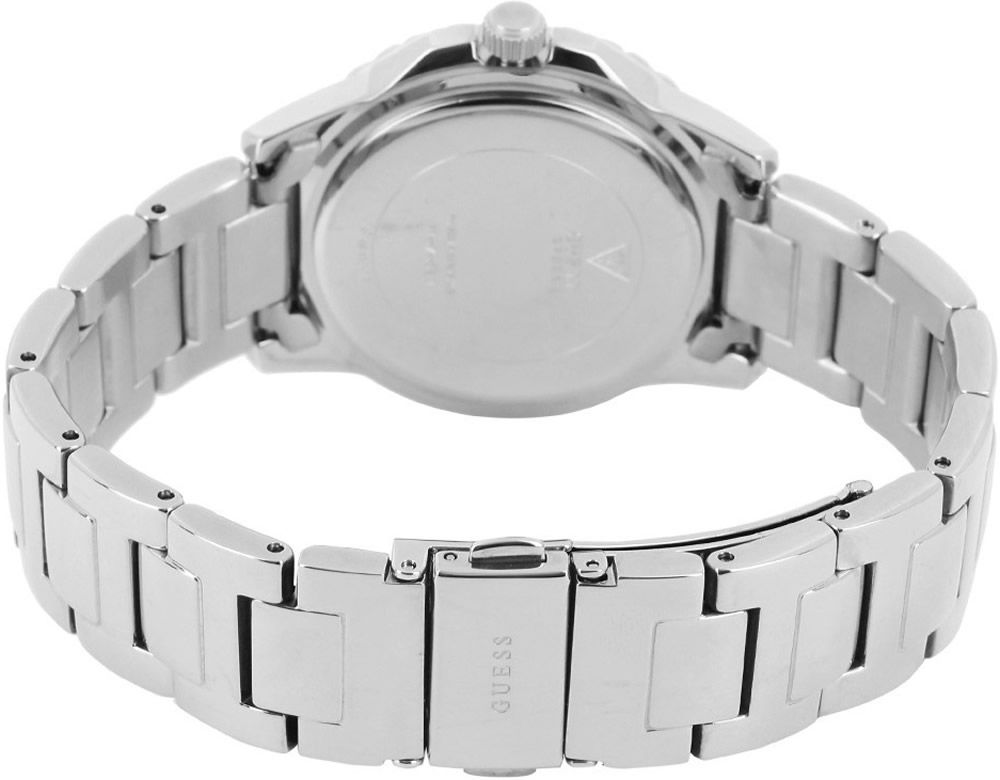 Shop Authentic Guess Sassy Multifunction Quartz Silver Dial Silver Steel Strap Watch For Women - W0705L1 - Luxxuri