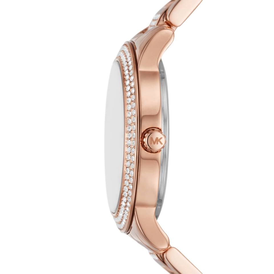 Shop Authentic Michael Kors Everest Chronograph Rose Gold Dial Rose Gold Steel Strap Watch For Women - MK7211 - Luxxuri