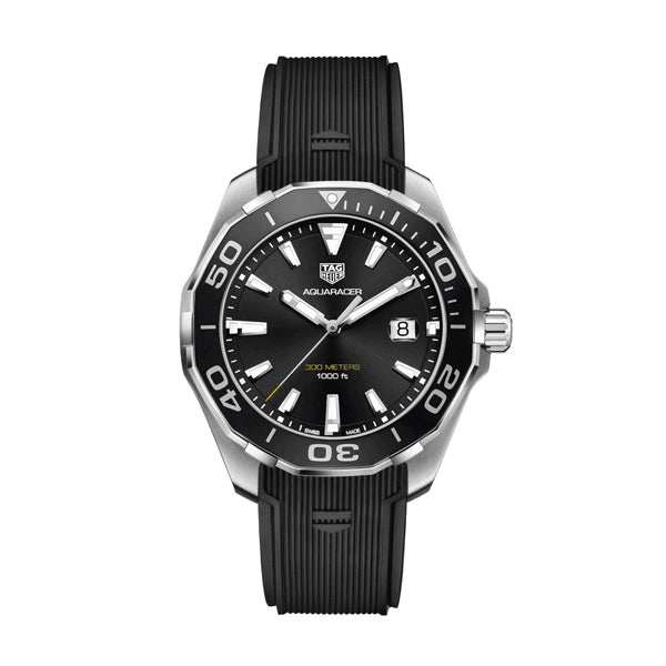 Shop Authentic Tag Heuer Aquaracer Black Dial Watch for Men - WAY101A.FT6141 - Luxxuri