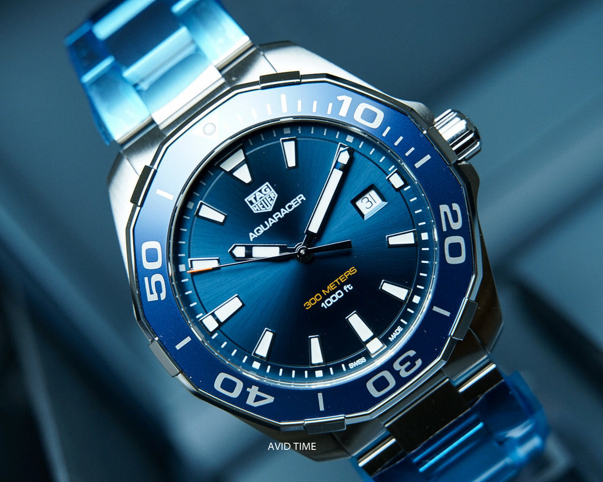 Shop Authentic Tag Heuer Aquaracer Blue Dial Watch for Men - WAY101C.BA0746 - Luxxuri