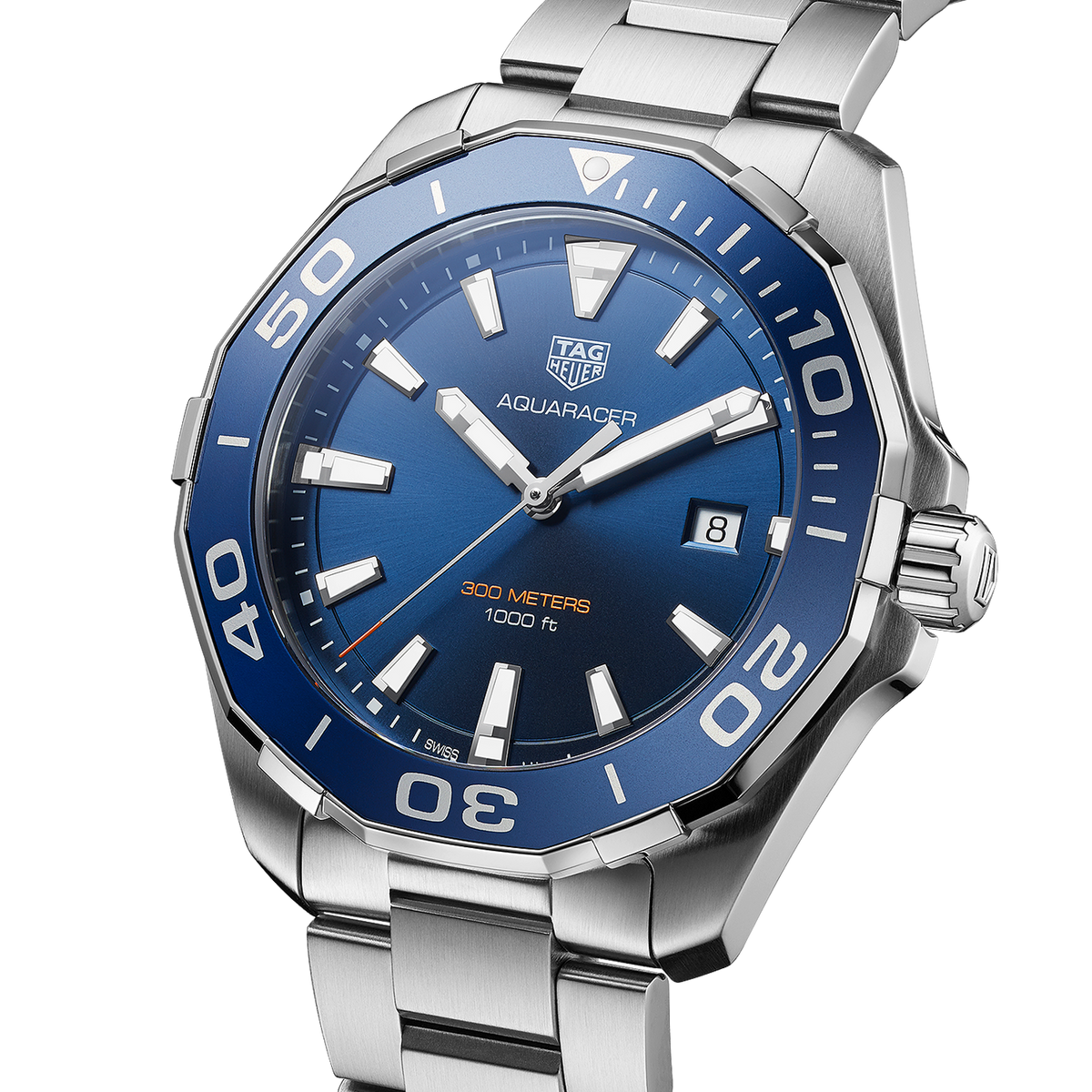 Shop Authentic Tag Heuer Aquaracer Blue Dial Watch for Men - WAY101C.BA0746 - Luxxuri