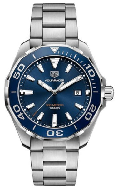 Shop Authentic Tag Heuer Aquaracer Blue Dial Watch for Men - WAY101C.BA0746 - Luxxuri