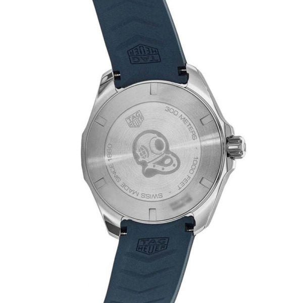 Shop Authentic Tag Heuer Aquaracer Quartz Blue Dial Blue Rubber Strap Watch for Men - WAY101C.FC6153 - Luxxuri