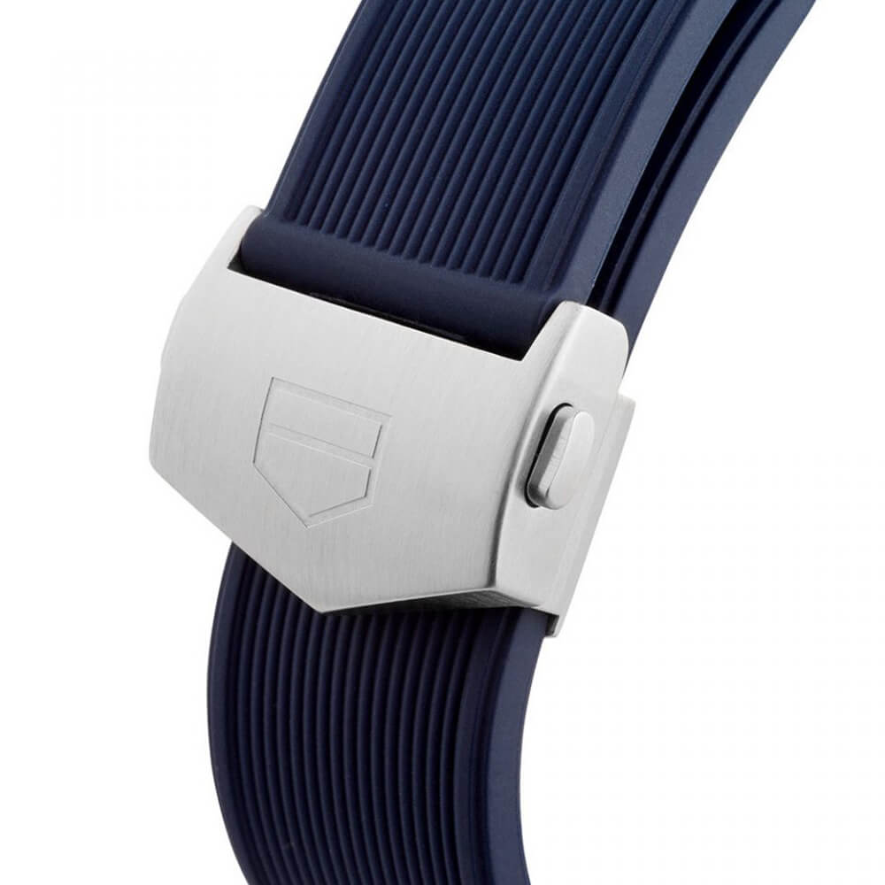 Shop Authentic Tag Heuer Aquaracer Quartz Blue Dial Blue Rubber Strap Watch for Men - WAY101C.FC6153 - Luxxuri