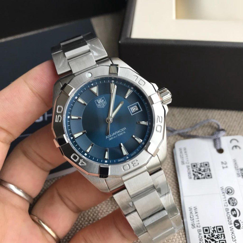 Shop Authentic Tag Heuer Aquaracer Blue Dial Watch for Men - WAY1112.BA0928 - Luxxuri