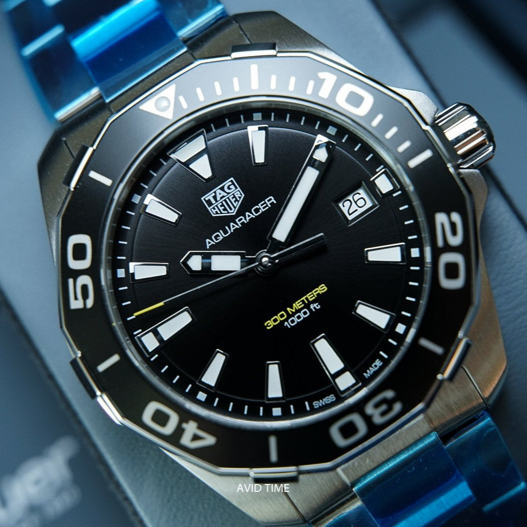 Shop Authentic Tag Heuer Aquaracer Black Dial Watch for Men - WAY111A.BA0928 - Luxxuri