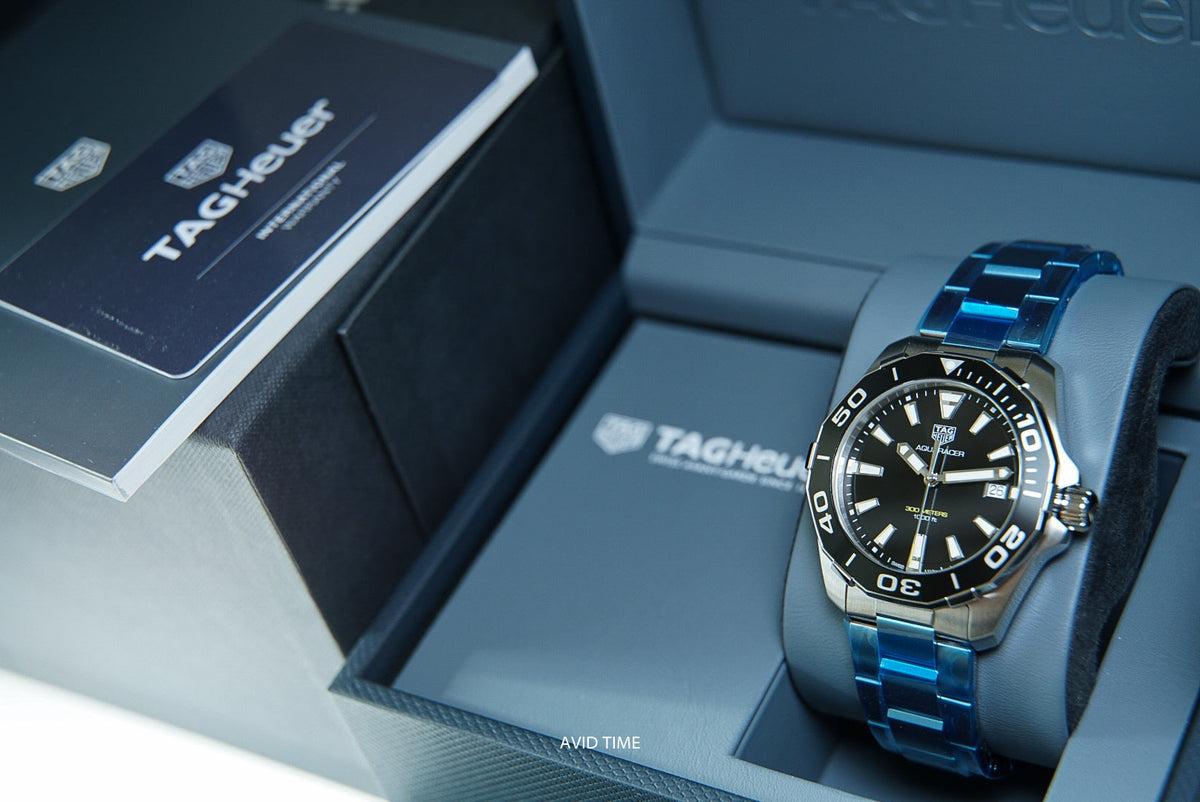 Shop Authentic Tag Heuer Aquaracer Black Dial Watch for Men - WAY111A.BA0928 - Luxxuri