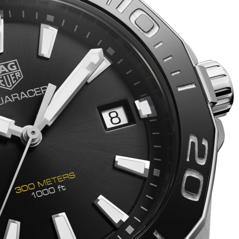 Shop Authentic Tag Heuer Aquaracer Black Dial Watch for Men - WAY111A.BA0928 - Luxxuri