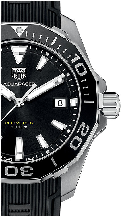 Shop Authentic Tag Heuer Aquaracer Black Dial Watch for Men - WAY111A.FT6151 - Luxxuri