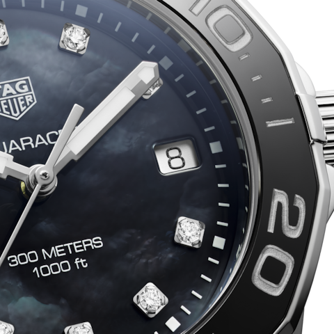 Shop Authentic Tag Heuer Aquaracer Black Dial Watch for Women - WAY131M.BA0748 - Luxxuri