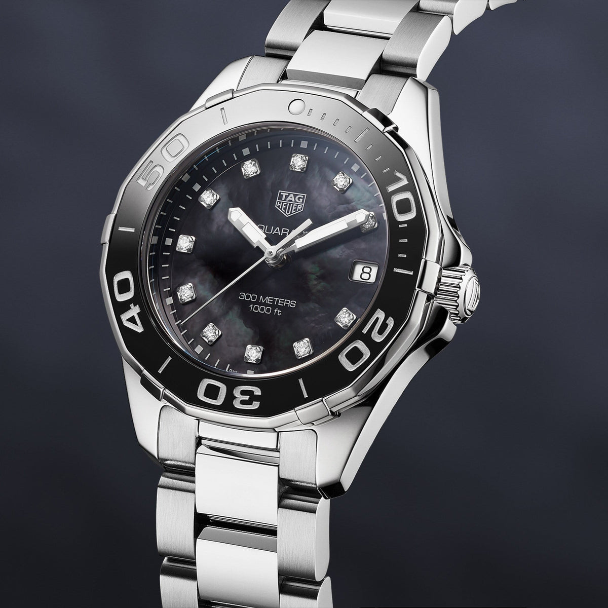 Shop Authentic Tag Heuer Aquaracer Black Dial Watch for Women - WAY131M.BA0748 - Luxxuri