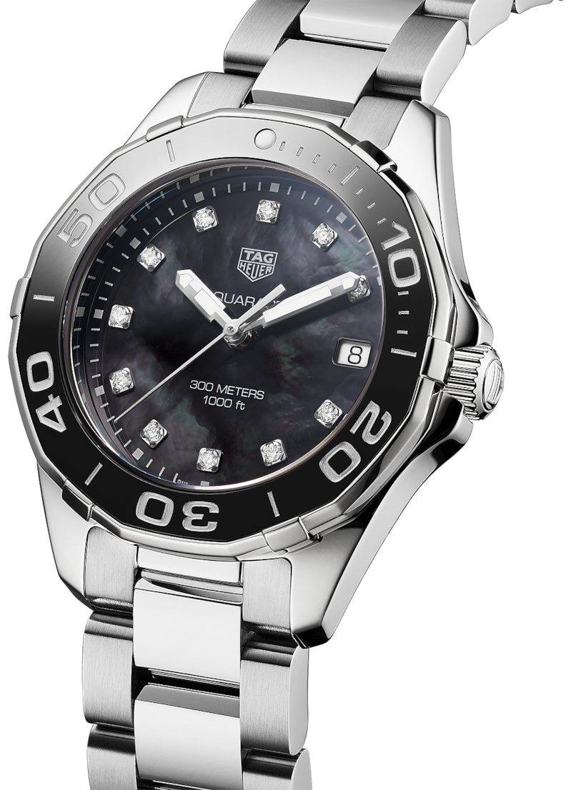 Shop Authentic Tag Heuer Aquaracer Black Dial Watch for Women - WAY131M.BA0748 - Luxxuri