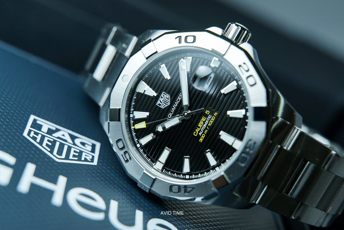 Shop Authentic Tag Heuer Aquaracer Black Dial Watch for Men - WAY2010.BA0927 - Luxxuri