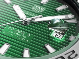Shop Authentic Tag Heuer Aquaracer Green Dial Watch for Men - WAY2015.BA0927 - Luxxuri