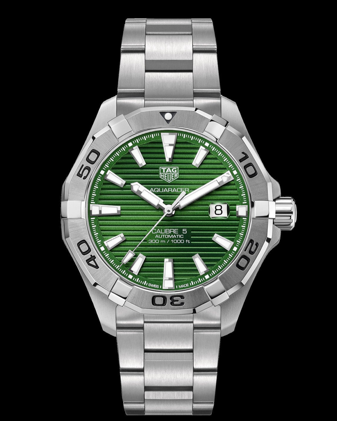 Shop Authentic Tag Heuer Aquaracer Green Dial Watch for Men - WAY2015.BA0927 - Luxxuri