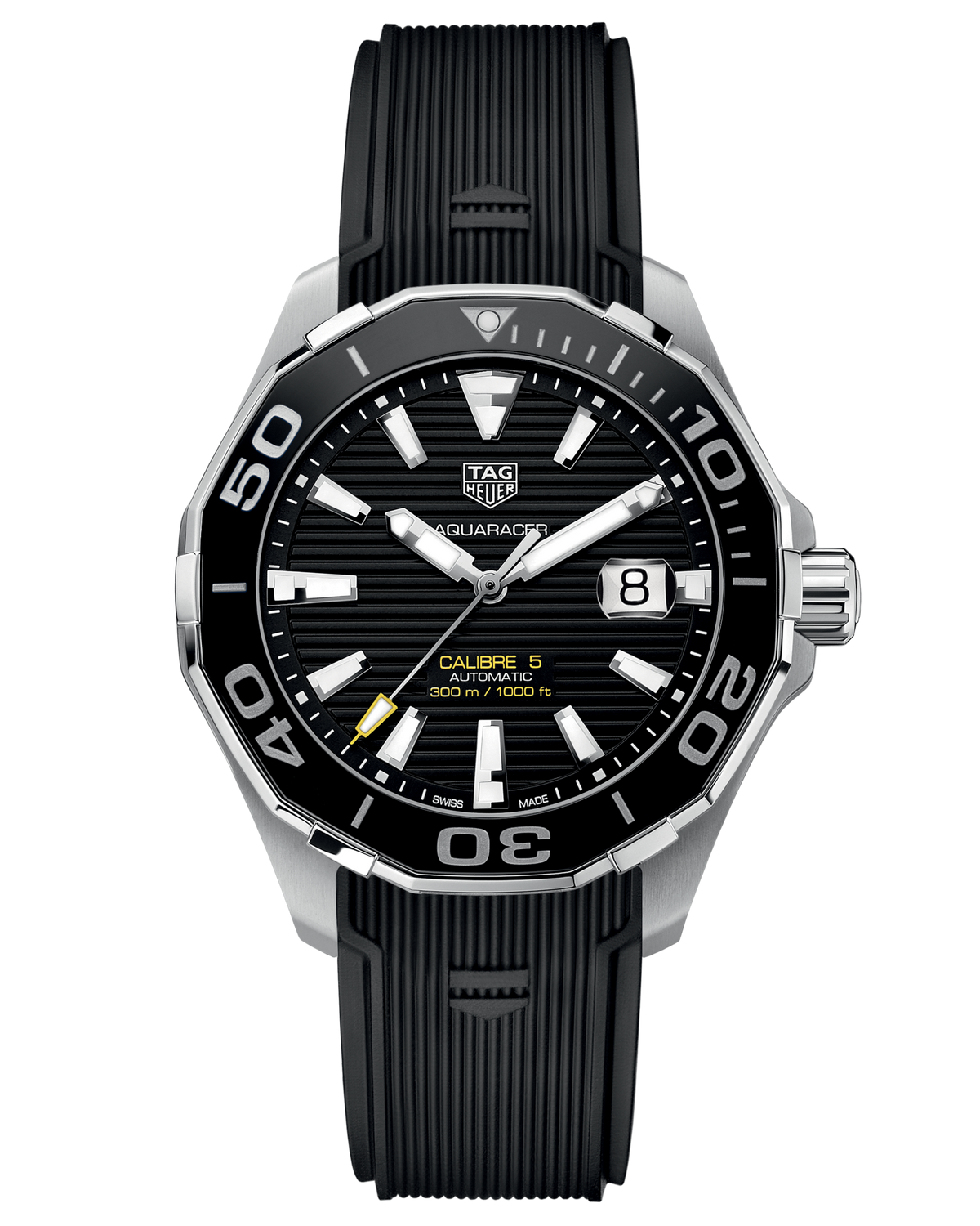Shop Authentic Tag Heuer Aquaracer Black Dial Watch for Men - WAY201A.FT6142 - Luxxuri