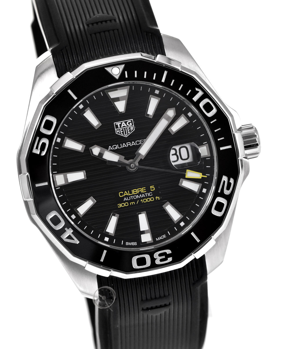Shop Authentic Tag Heuer Aquaracer Black Dial Watch for Men - WAY201A.FT6142 - Luxxuri