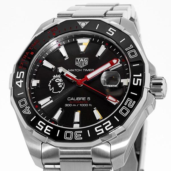 Shop Authentic Tag Heuer Aquaracer Calibre 5 Premiere League Edition Black Dial Silver Stainless Steel Watch for Men - WAY201D.BA0927 - Luxxuri