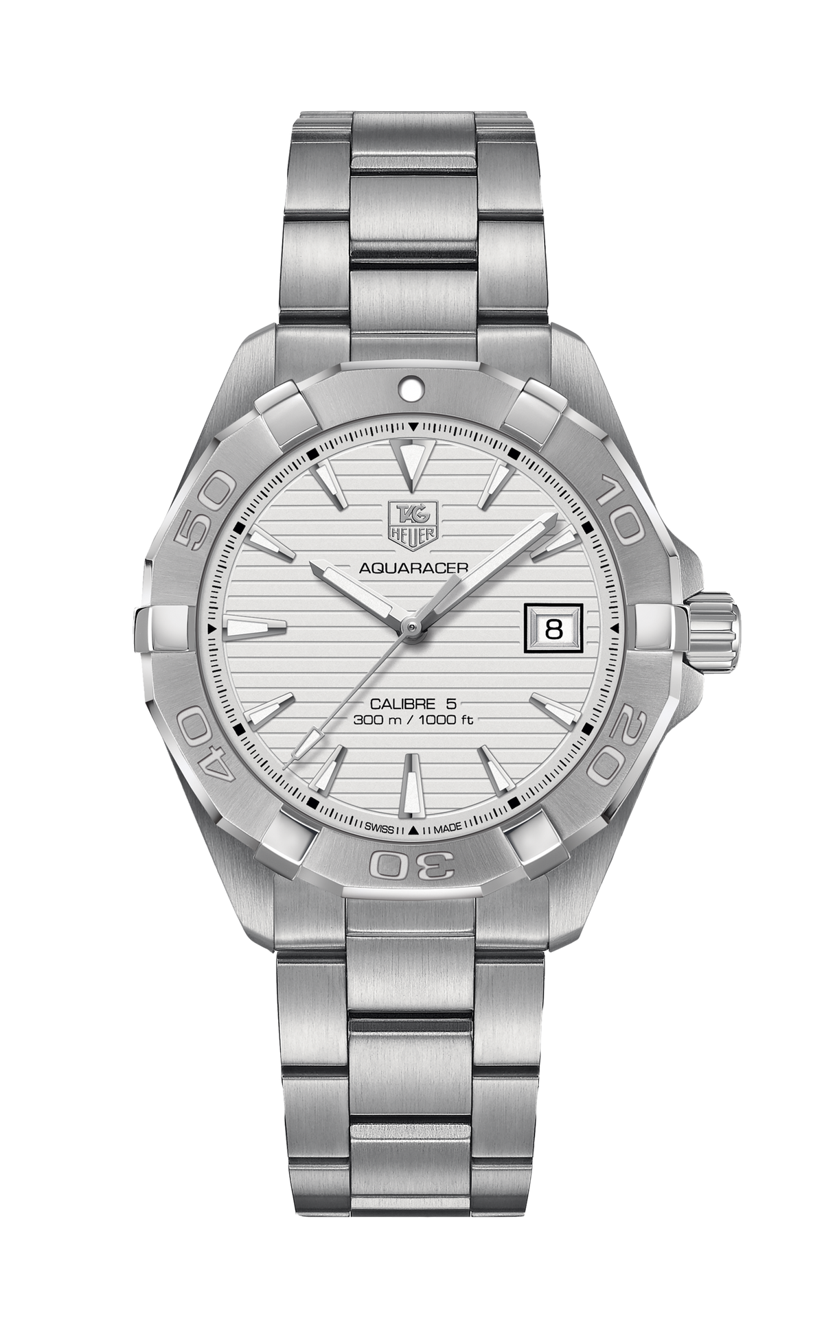 Shop Authentic Tag Heuer Aquaracer White Dial Watch for Men - WAY2111.BA0928 - Luxxuri
