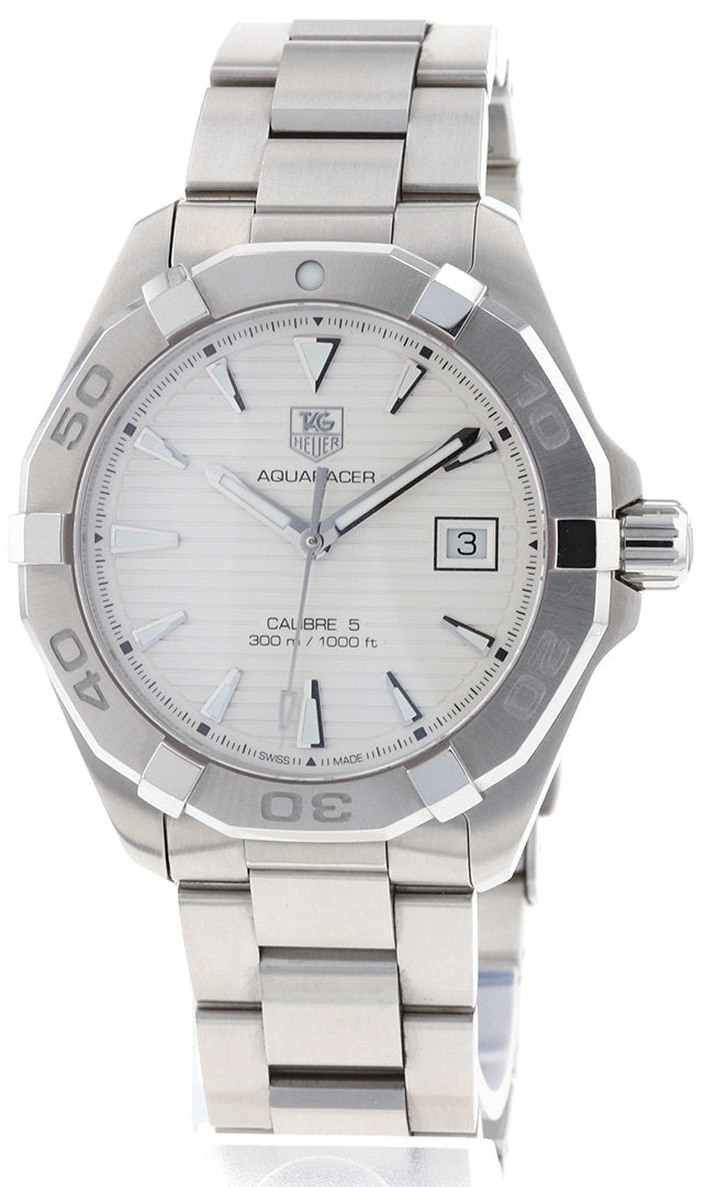 Shop Authentic Tag Heuer Aquaracer White Dial Watch for Men - WAY2111.BA0928 - Luxxuri