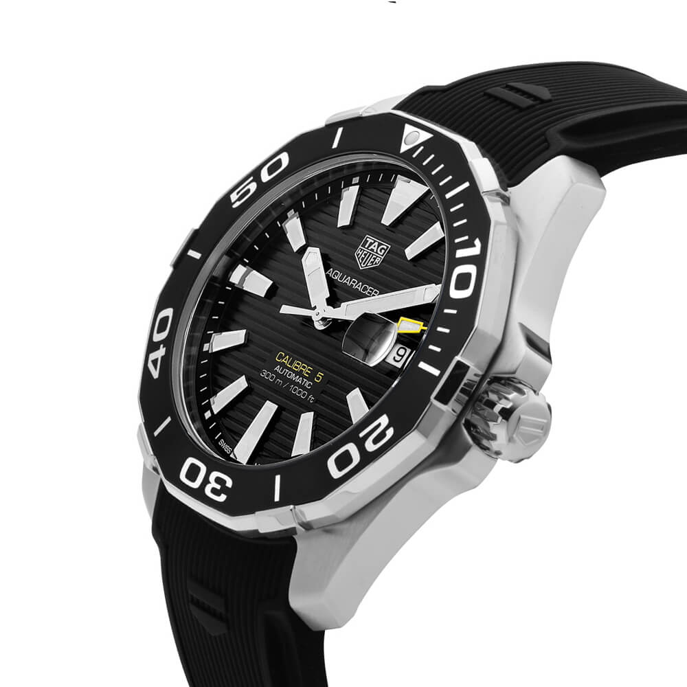 Shop Authentic Tag Heuer Aquaracer Black Dial Watch for Men - WAY211A.FT6151 - Luxxuri