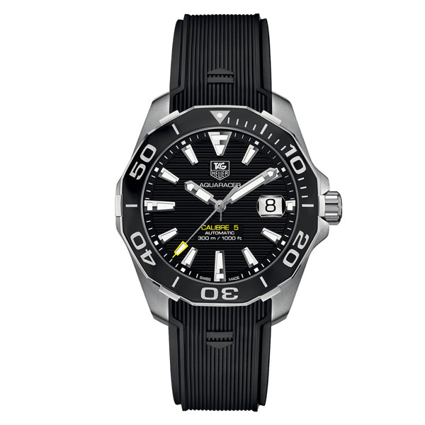 Shop Authentic Tag Heuer Aquaracer Black Dial Watch for Men - WAY211A.FT6151 - Luxxuri