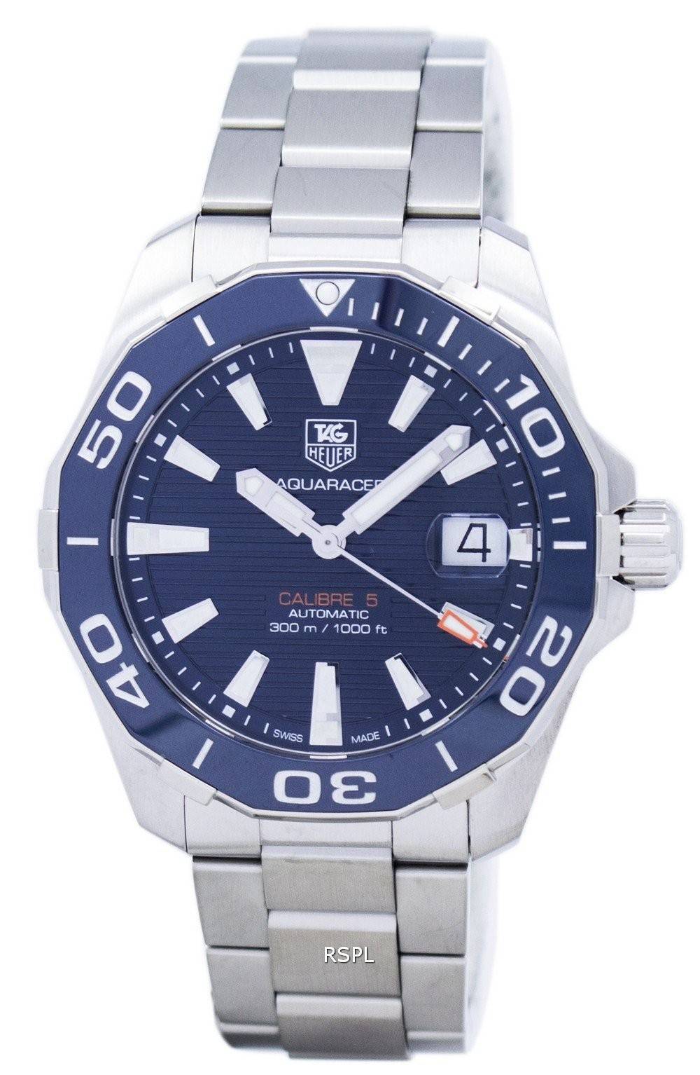 Shop Authentic Tag Heuer Aquaracer Blue Dial Watch for Men - WAY211C.BA0928 - Luxxuri