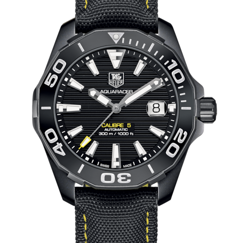 Shop Authentic Tag Heuer Aquaracer Black Dial Watch for Men - WAY211A.FC6362 - Luxxuri