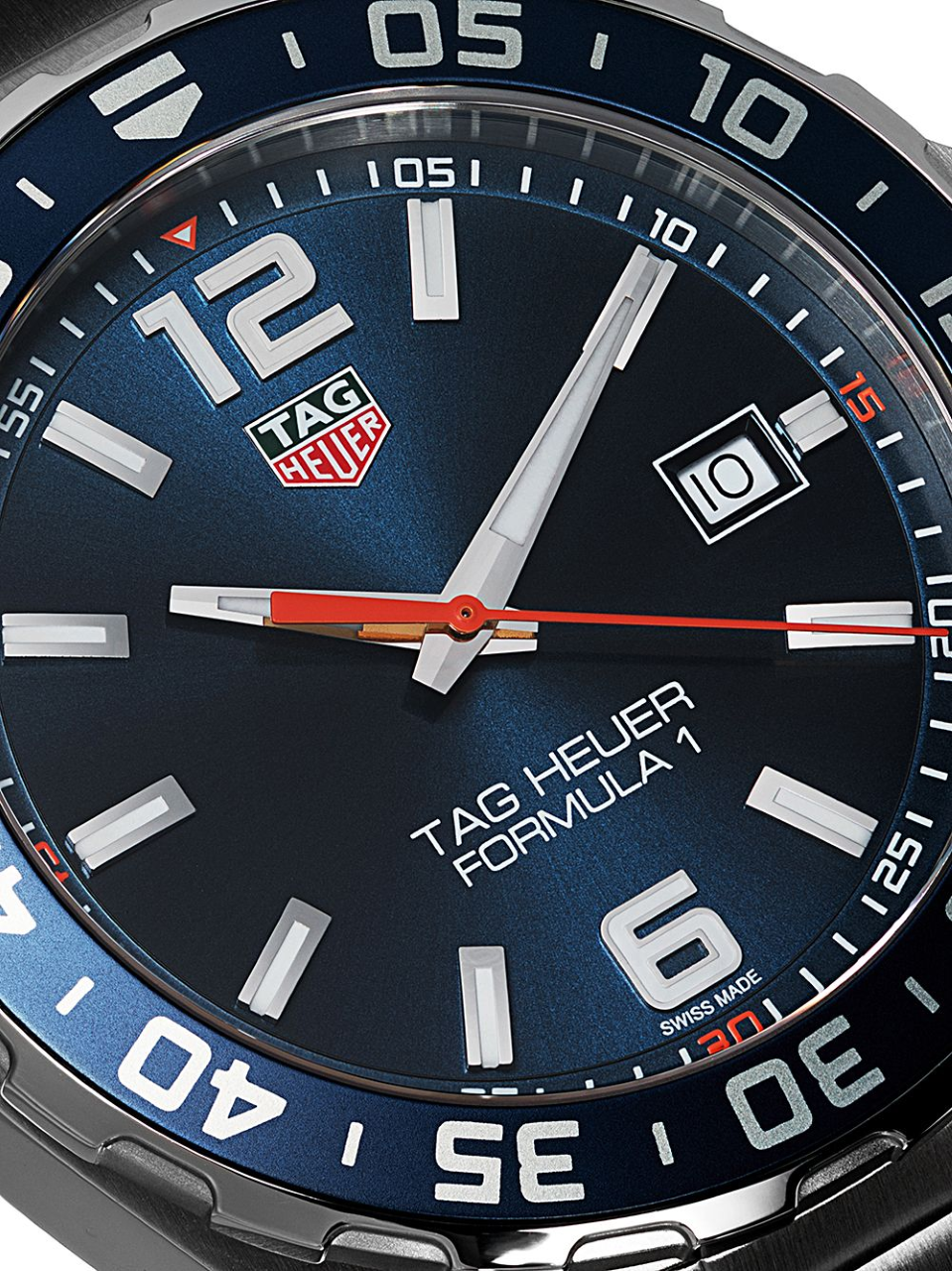 Shop Authentic Tag Heuer Formula 1 Quartz Blue Dial Silver Steel Strap Watch for Men - WAZ1010.BA0842 - Luxxuri