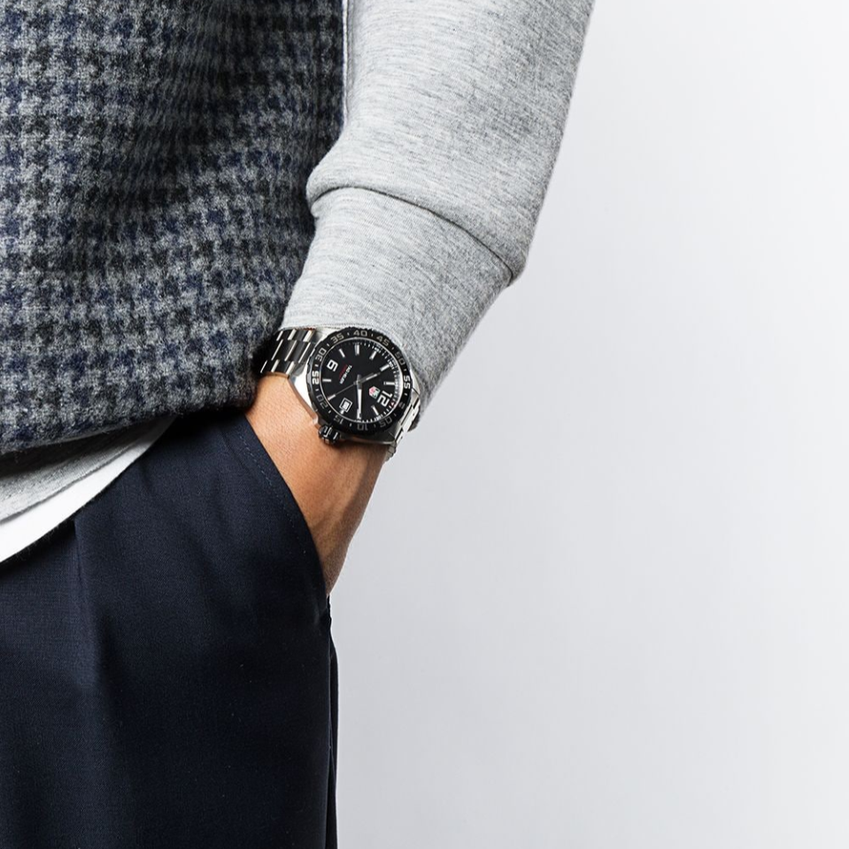 Shop Authentic Tag Heuer Formula 1 Quartz Black Dial Silver Steel Strap Watch for Men - WAZ1110.BA0875 - Luxxuri