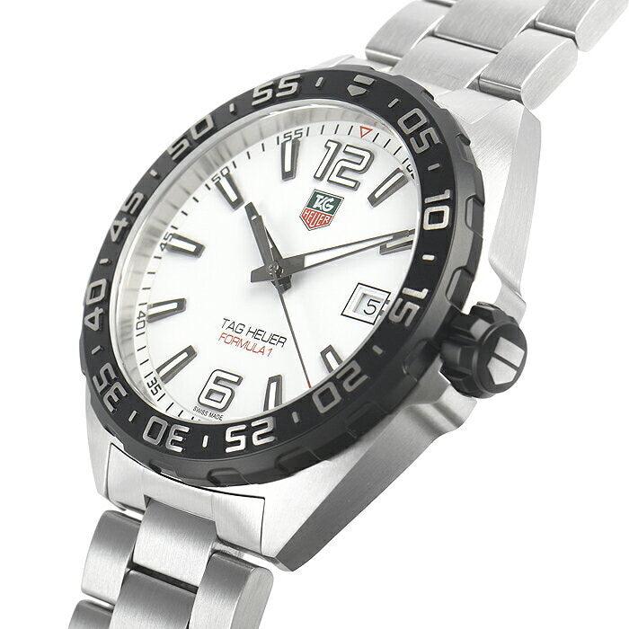 Shop Authentic Tag Heuer Formula 1 White Dial Silver Steel Strap Watch for Men - WAZ1111.BA0875 - Luxxuri