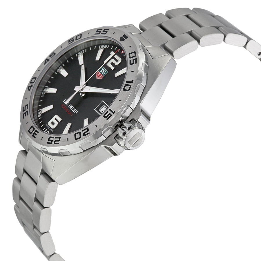 Shop Authentic Tag Heuer Formula 1 Stainless Steel 41mm Black Dial Silver Steel Strap Watch for Men - WAZ1112.BA0875 - Luxxuri