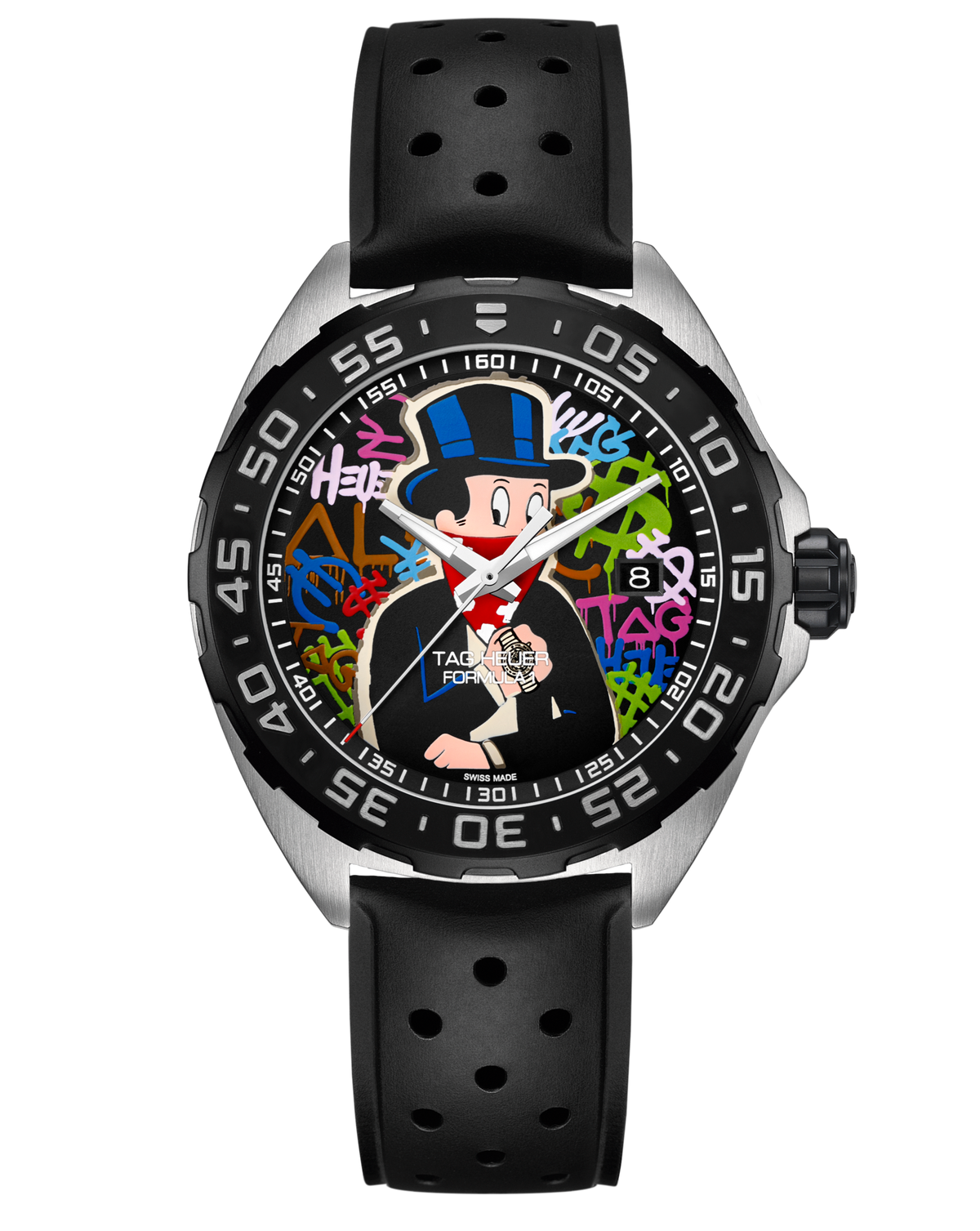 Shop Authentic Tag Heuer Formula 1 Alec Monopoly Black Dial Watch for Men - WAZ1117.FT8023 - Luxxuri