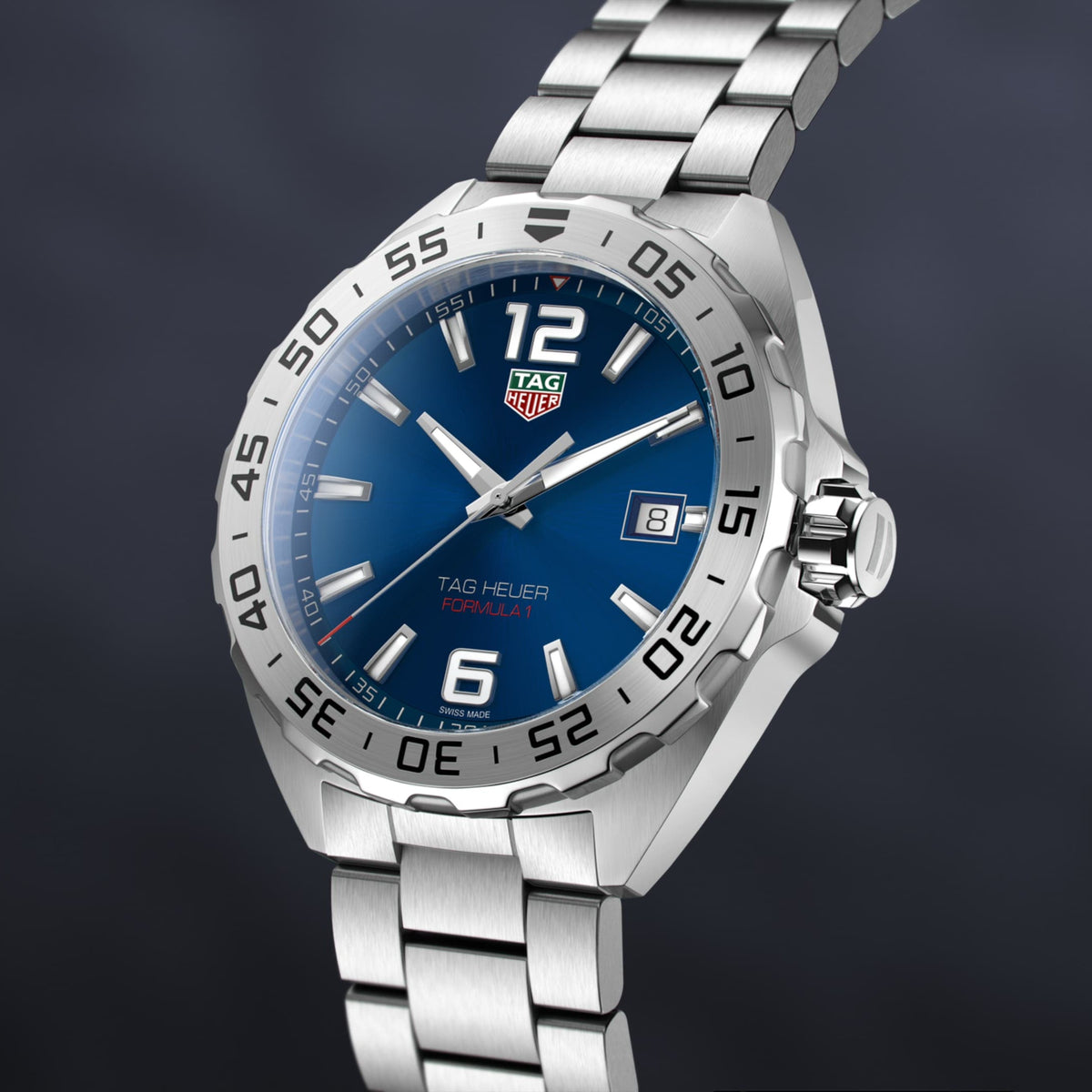 Shop Authentic Tag Heuer Formula 1 Blue Dial Silver Steel Strap Watch for Men - WAZ1118.BA0875 - Luxxuri