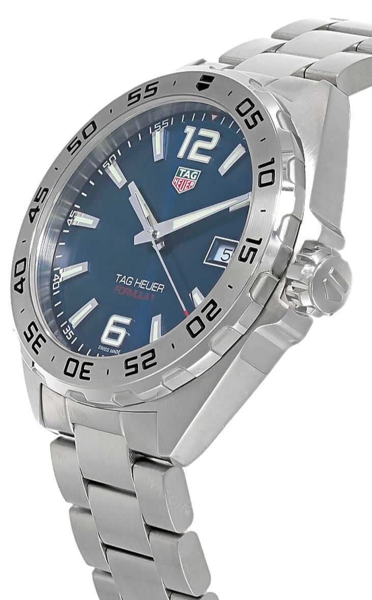 Shop Authentic Tag Heuer Formula 1 Blue Dial Silver Steel Strap Watch for Men - WAZ1118.BA0875 - Luxxuri
