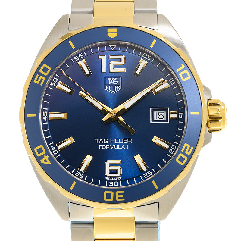 Shop Authentic Tag Heuer Formula 1 Analog Blue Dial Two Tone Steel Strap Watch for Men - WAZ1120.BB0879 - Luxxuri