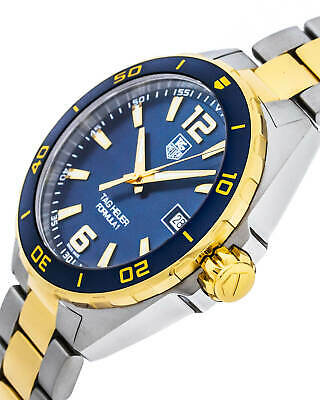 Shop Authentic Tag Heuer Formula 1 Analog Blue Dial Two Tone Steel Strap Watch for Men - WAZ1120.BB0879 - Luxxuri