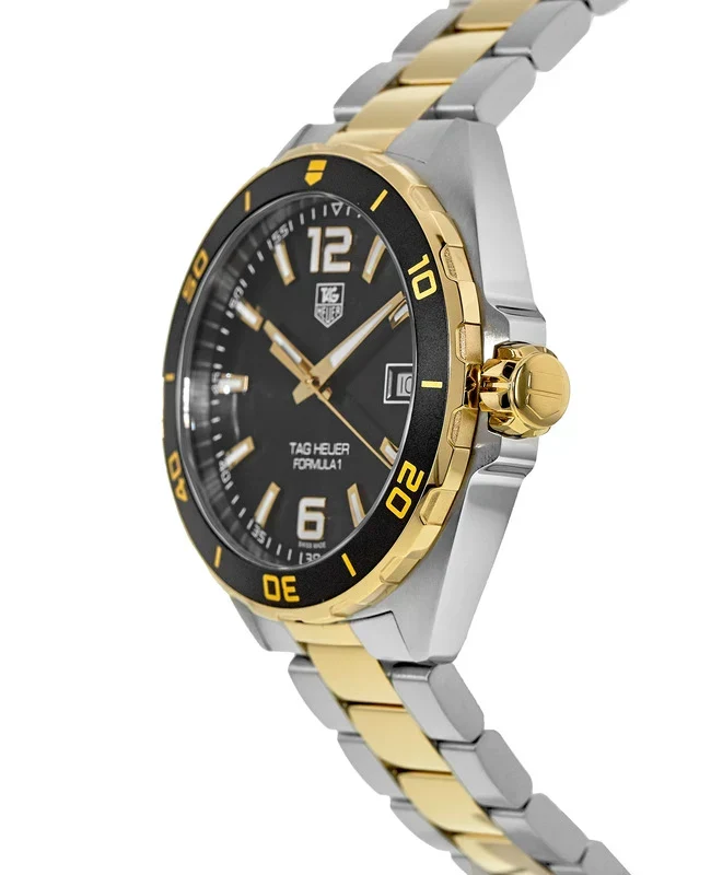 Shop Authentic Tag Heuer Formula 1 Quartz Black Dial Two Tone Steel Strap Watch for Men - WAZ1121.BB0879 - Luxxuri