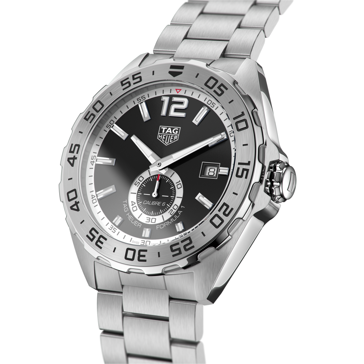 Shop Authentic Tag Heuer Formula 1 Automatic Black Dial Silver Steel Strap Watch for Men - WAZ2012.BA0842 - Luxxuri