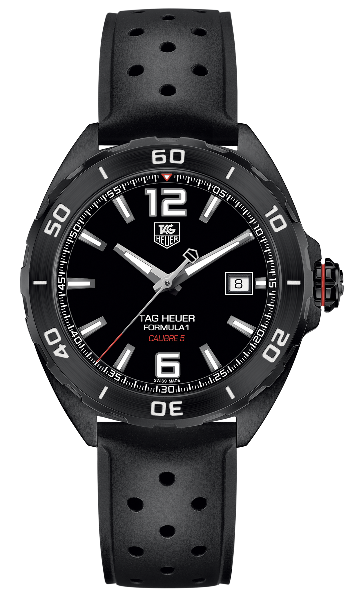 Shop Authentic Tag Heuer Formula 1 Automatic Black Dial Black Rubber Strap Watch for Men - WAZ2115.FT8023 - Luxxuri