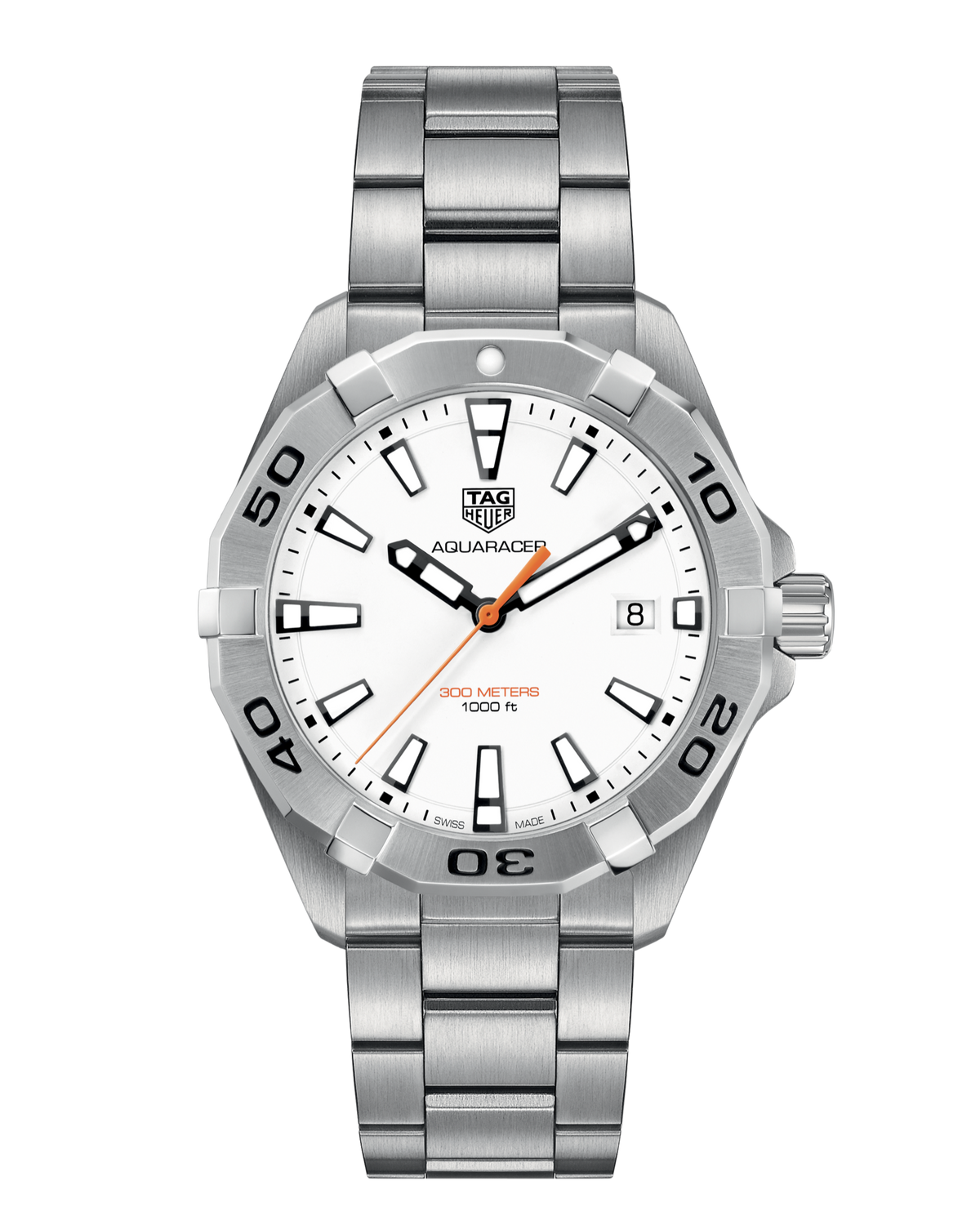 Shop Authentic Tag Heuer Aquaracer White Dial Watch for Men - WBD1111.BA0928 - Luxxuri