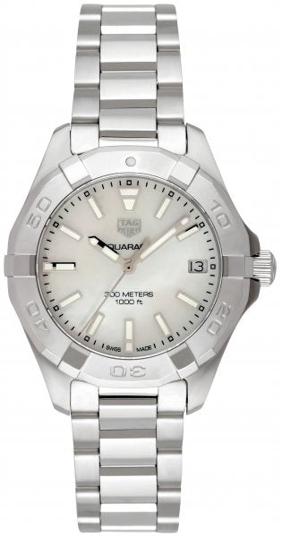 Shop Authentic Tag Heuer Aquaracer White Mother of Pearl Dial Watch for Women - WBD1311.BA0740 - Luxxuri