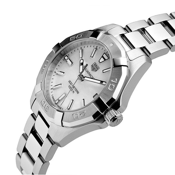 Shop Authentic Tag Heuer Aquaracer White Mother of Pearl Dial Watch for Women - WBD1311.BA0740 - Luxxuri
