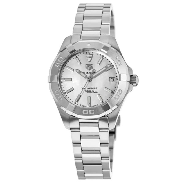 Shop Authentic Tag Heuer Aquaracer White Mother of Pearl Dial Watch for Women - WBD1311.BA0740 - Luxxuri