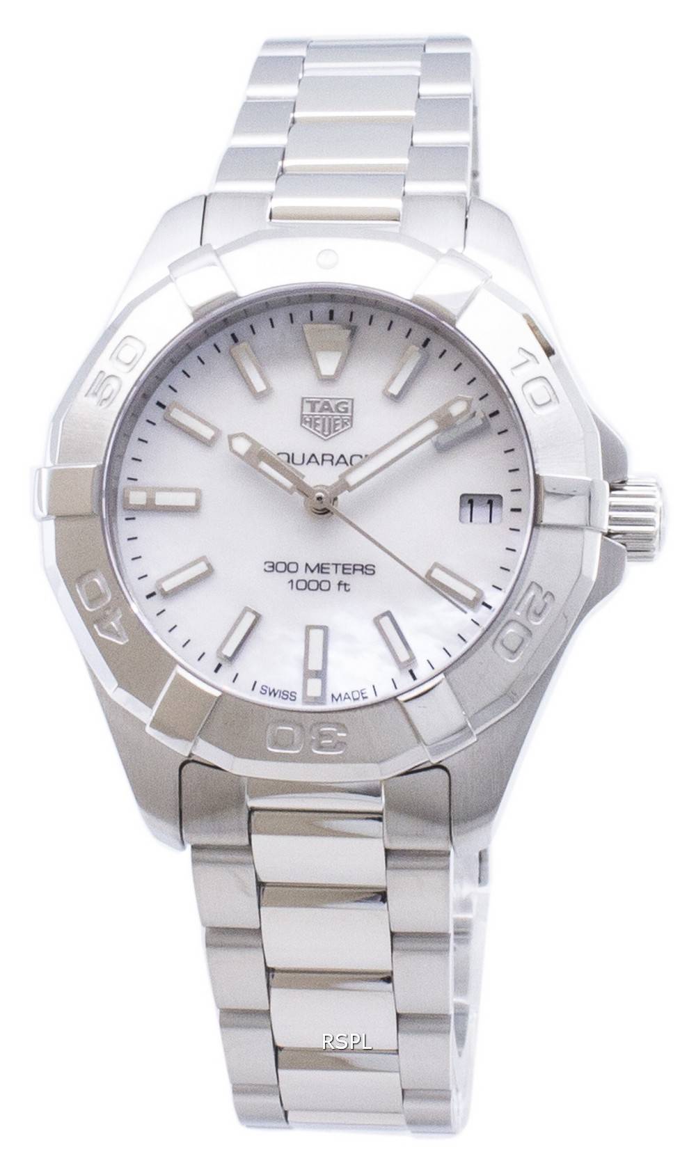 Shop Authentic Tag Heuer Aquaracer White Mother of Pearl Dial Watch for Women - WBD1311.BA0740 - Luxxuri